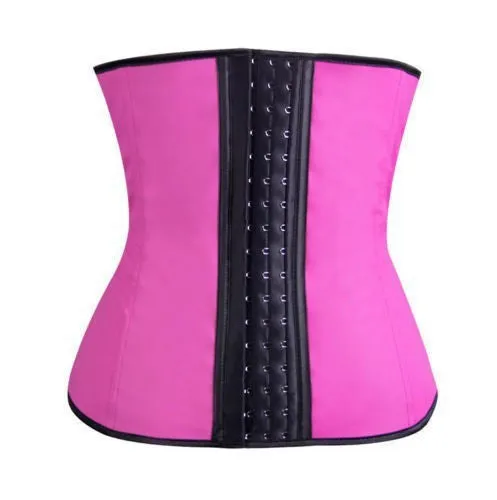 2016 Hot Body Shapers Latex Waist Cincher Waist Trainer Corsets Underbust Waist Corsets 9 Steel Bones Slim Belt Fajas Plus Size