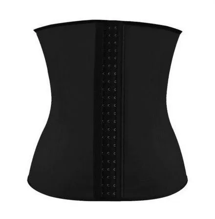 2016 Hot Body Shapers Latex Waist Cincher Waist Trainer Corsets Underbust Waist Corsets 9 Steel Bones Slim Belt Fajas Plus Size