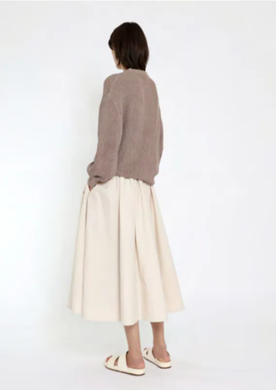 7115 by Szeki Spring Poet Sweater Taupe