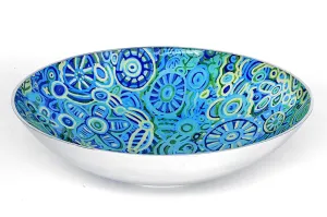 Aboriginal Art Salad Bowl Large by Cedric Varcoe (2)