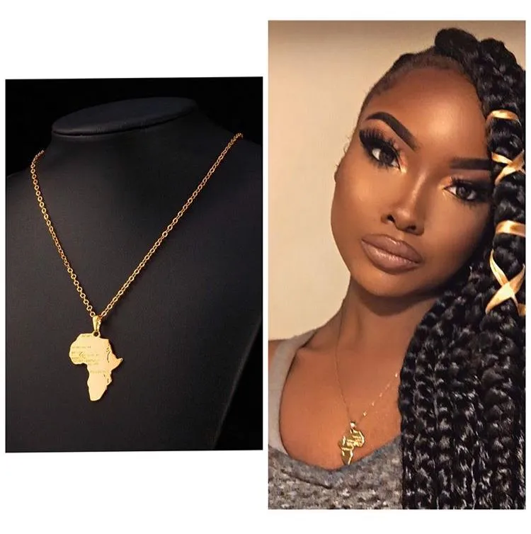 Africa Necklace - Gold, Silver or Rhinestone | Africa shaped Jewelry & Accessories