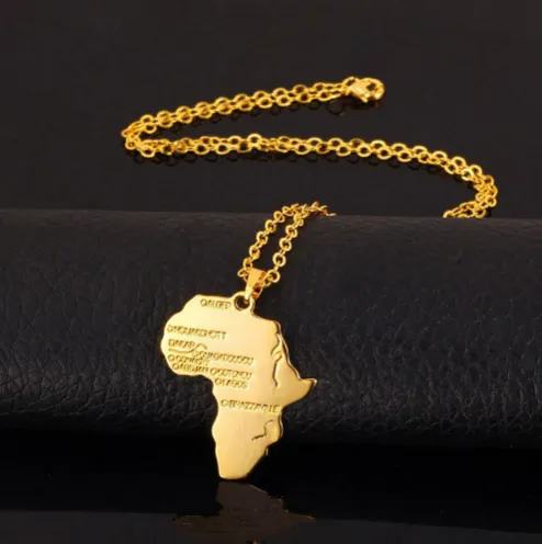 Africa Necklace - Gold, Silver or Rhinestone | Africa shaped Jewelry & Accessories