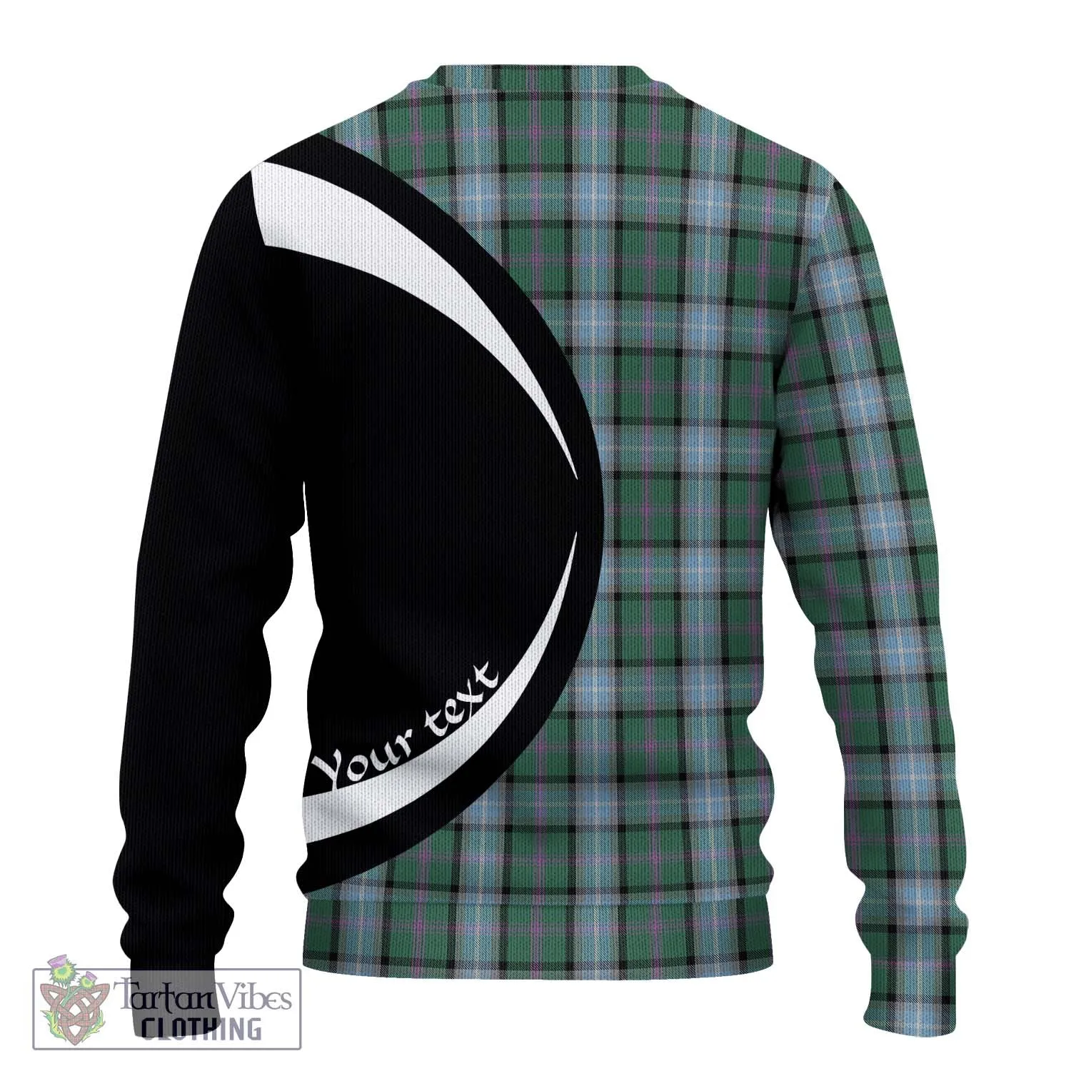 Alexander of Menstry Hunting Tartan Ugly Sweater with Family Crest Circle Style