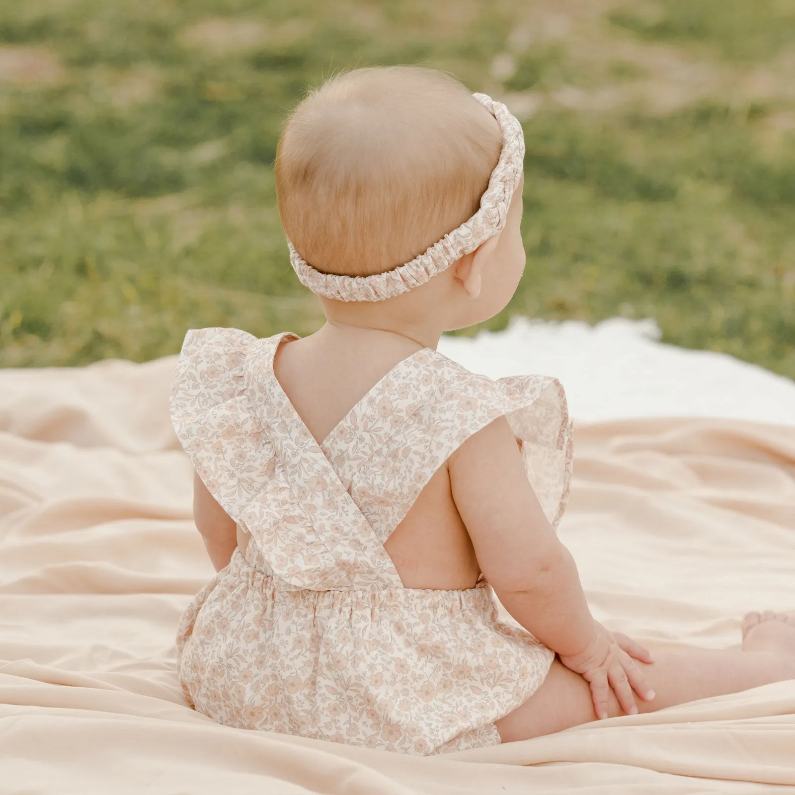 Baby Headband Set of 2 - Spring Fields / White - FINAL SALE