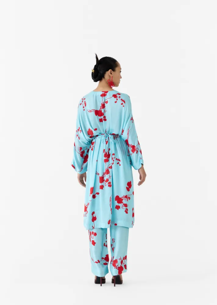 Baby Sakura Kimono Dress & Pants Co-Ord