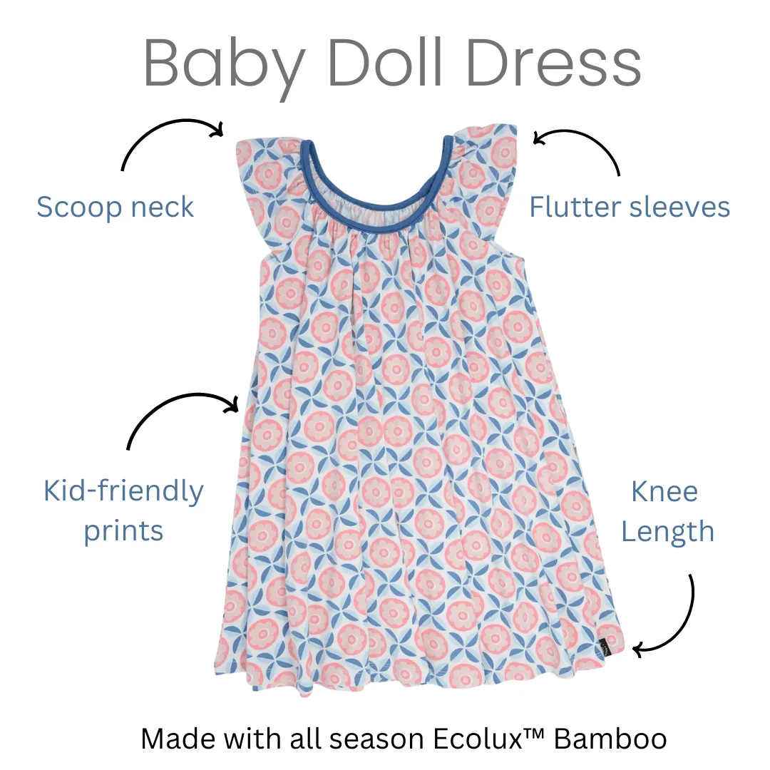 Babydoll Dress - Groovy Flowers