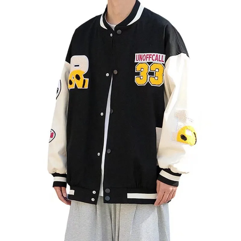 Baggy Jacket Autumn Vintage Baseball Jacket Loose Casual