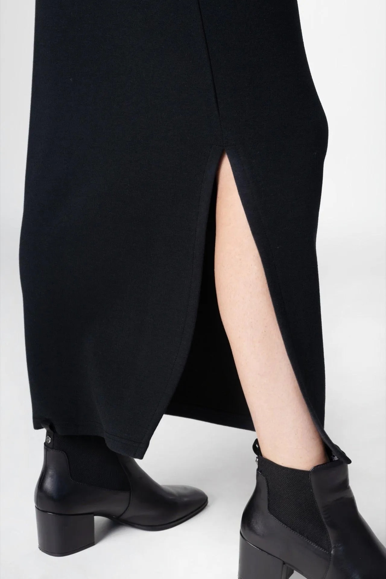 Bamboo Bonded Jersey Long Length Pencil Skirt