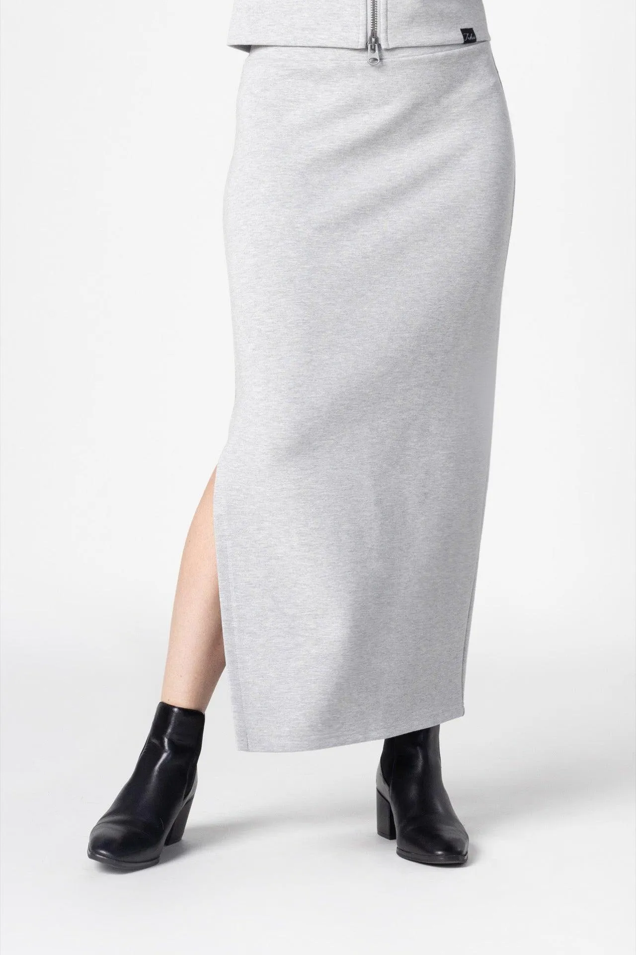 Bamboo Bonded Jersey Long Length Pencil Skirt