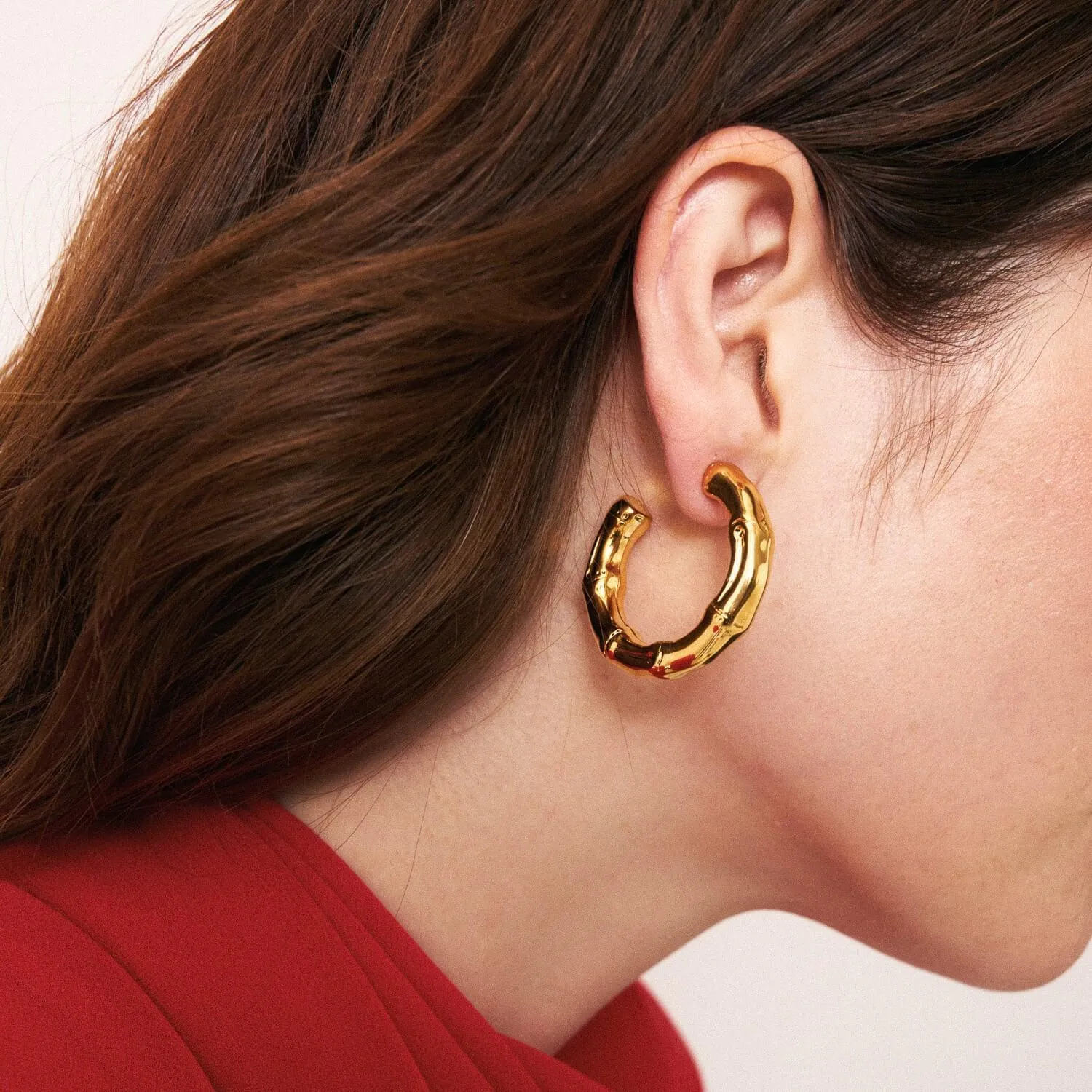 Bamboo Small Earring Gold