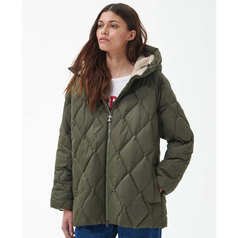 Barbour Aster Ladies Quilted Jacket - Deep Olive