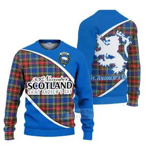 Bethune Family Crest Tartan Ugly Sweater Celebrate Saint Andrew's Day in Style