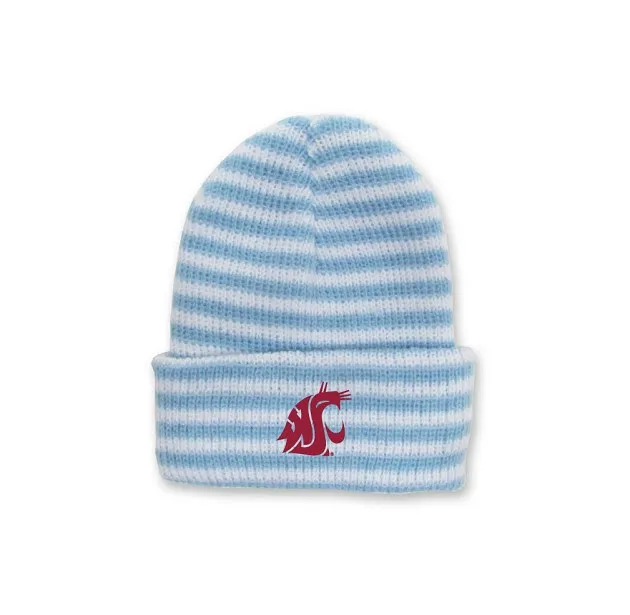 Blue and White Infant WSU Beanie