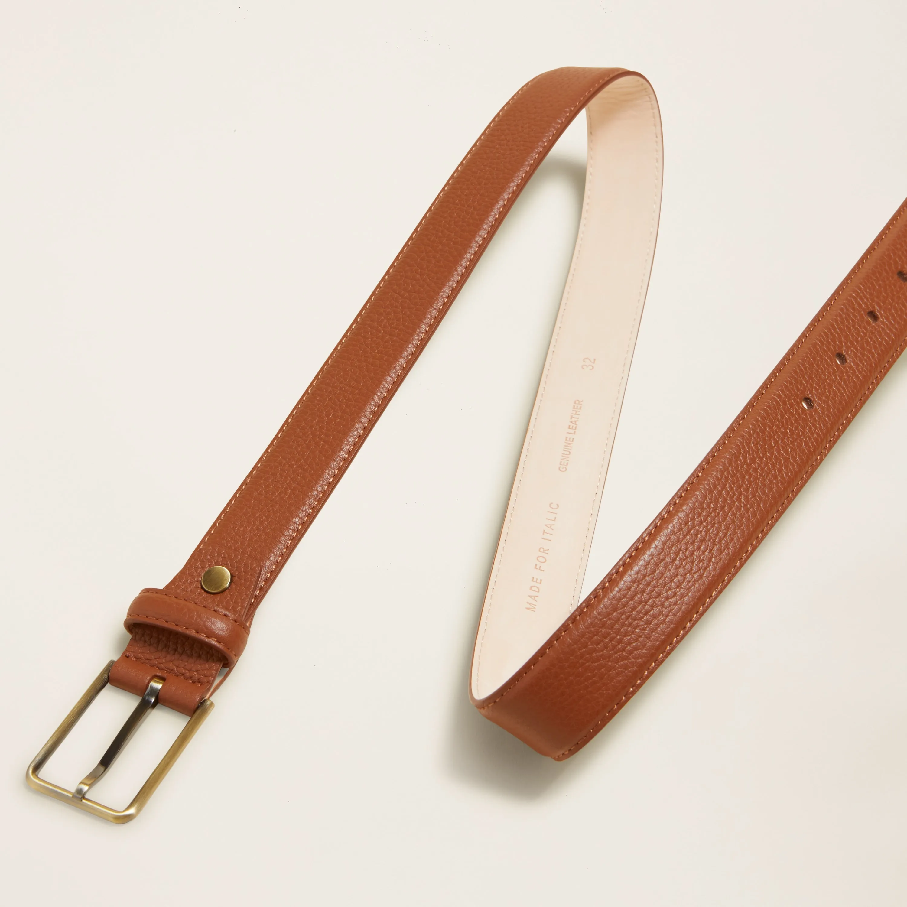 Bosco Italian Pebble Leather Belt