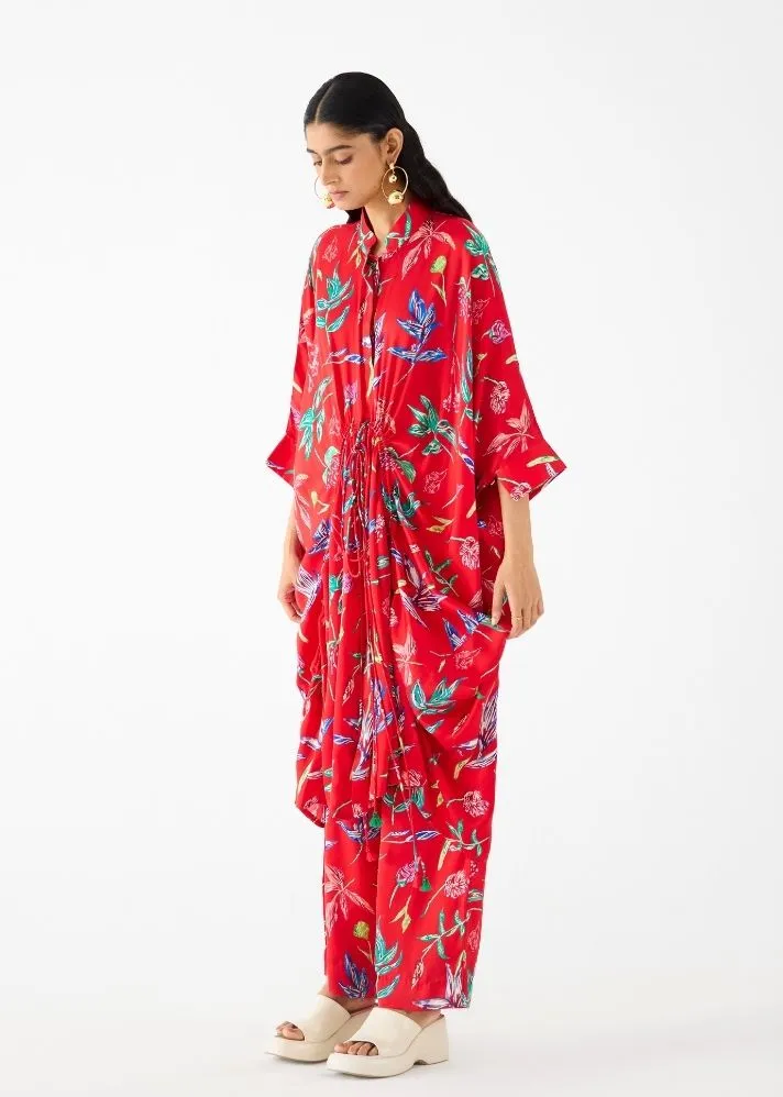 Botanica Drawstring Kimono And Pants