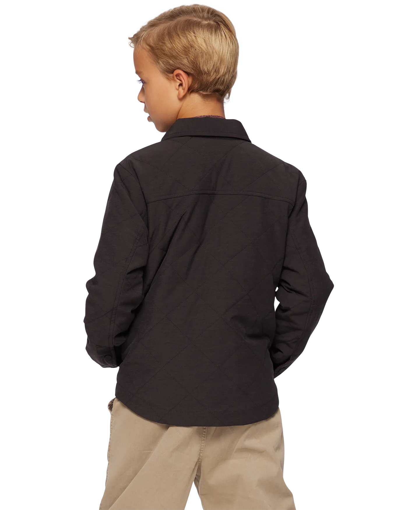 BOYS CHAPIN FLANNEL-LINED QUILTED JACKET