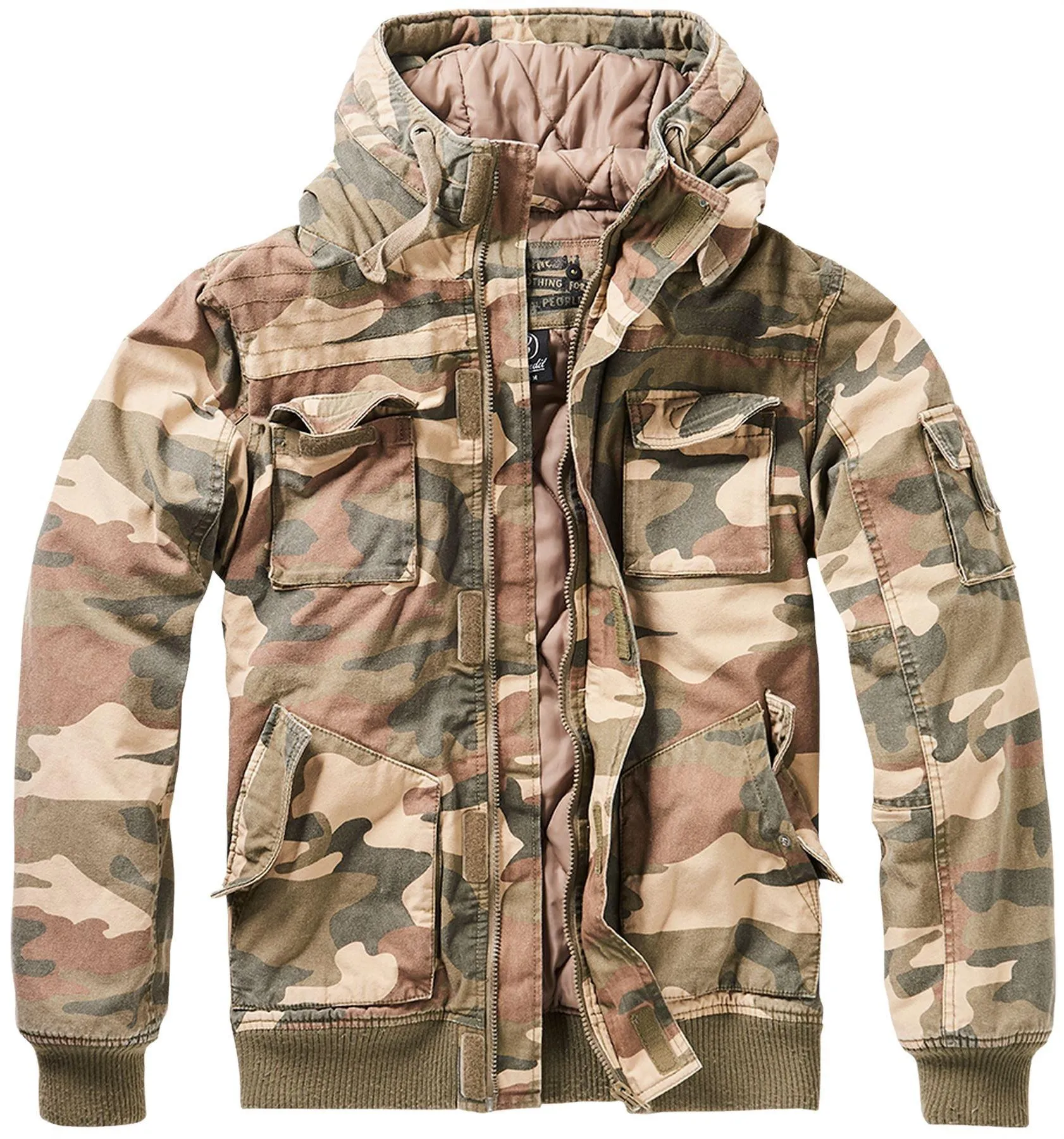 Brandit 3107 Bronx Jacket Winter Army Military Hooded Zip Casual Camo Combat