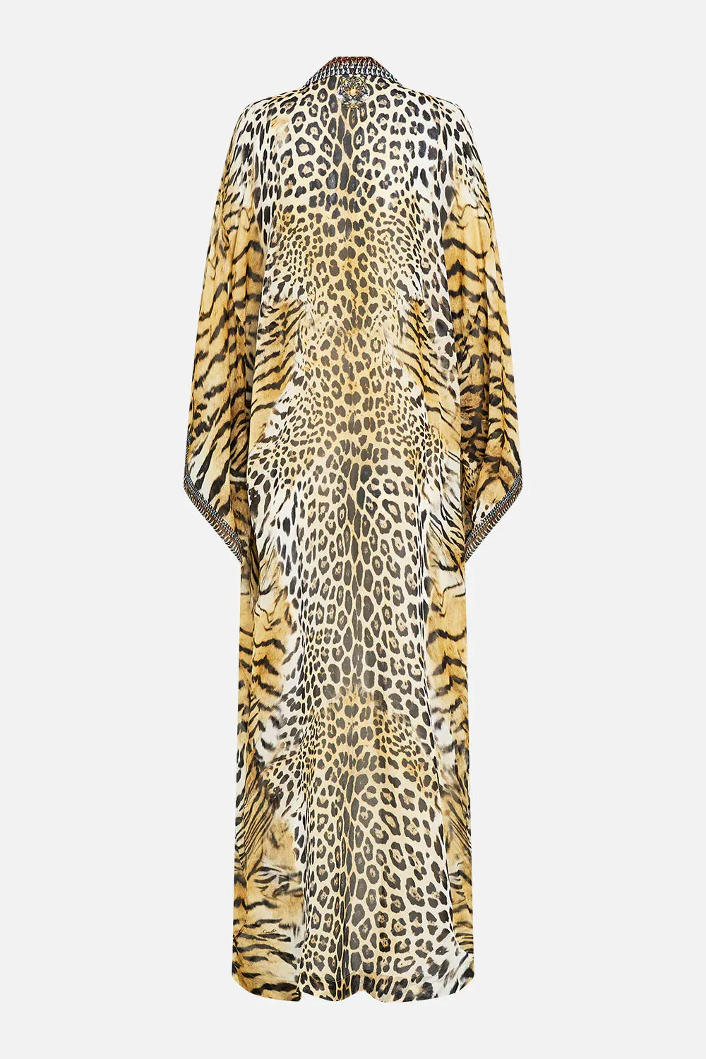 CAMILLA JAGUAR KIMONO LAYER WITH COLLAR