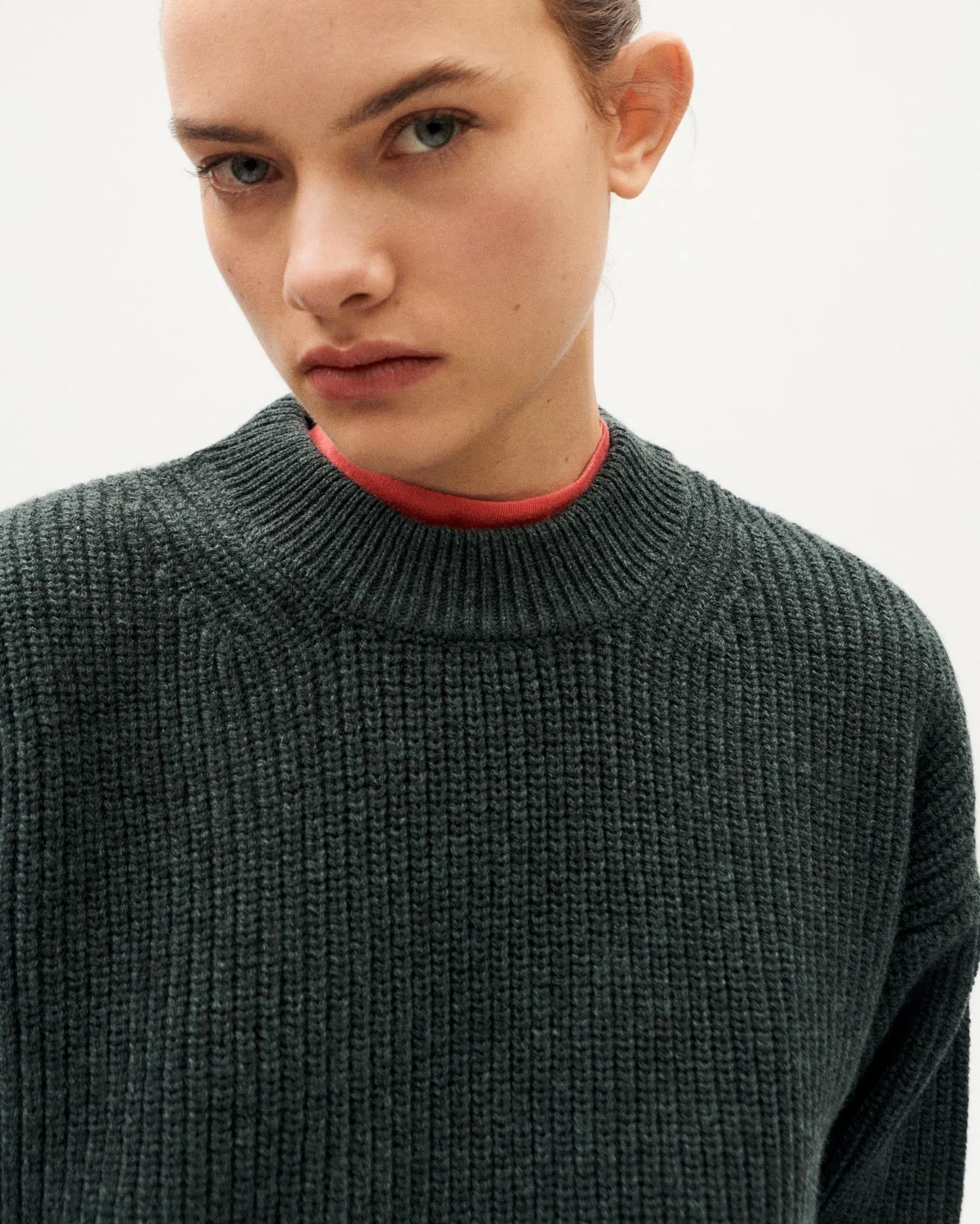 Carmen Wool Sweater Graphite