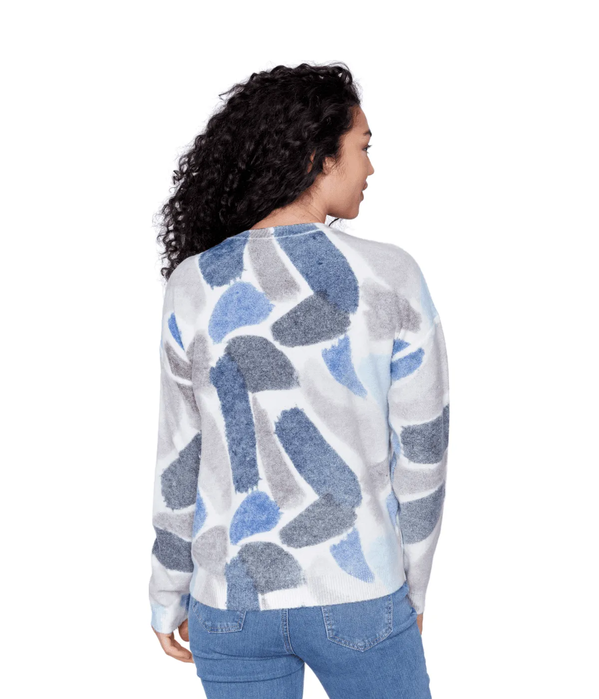 Charlie B Printed Reversible Crew-Neck Sweater - C2546R-918A