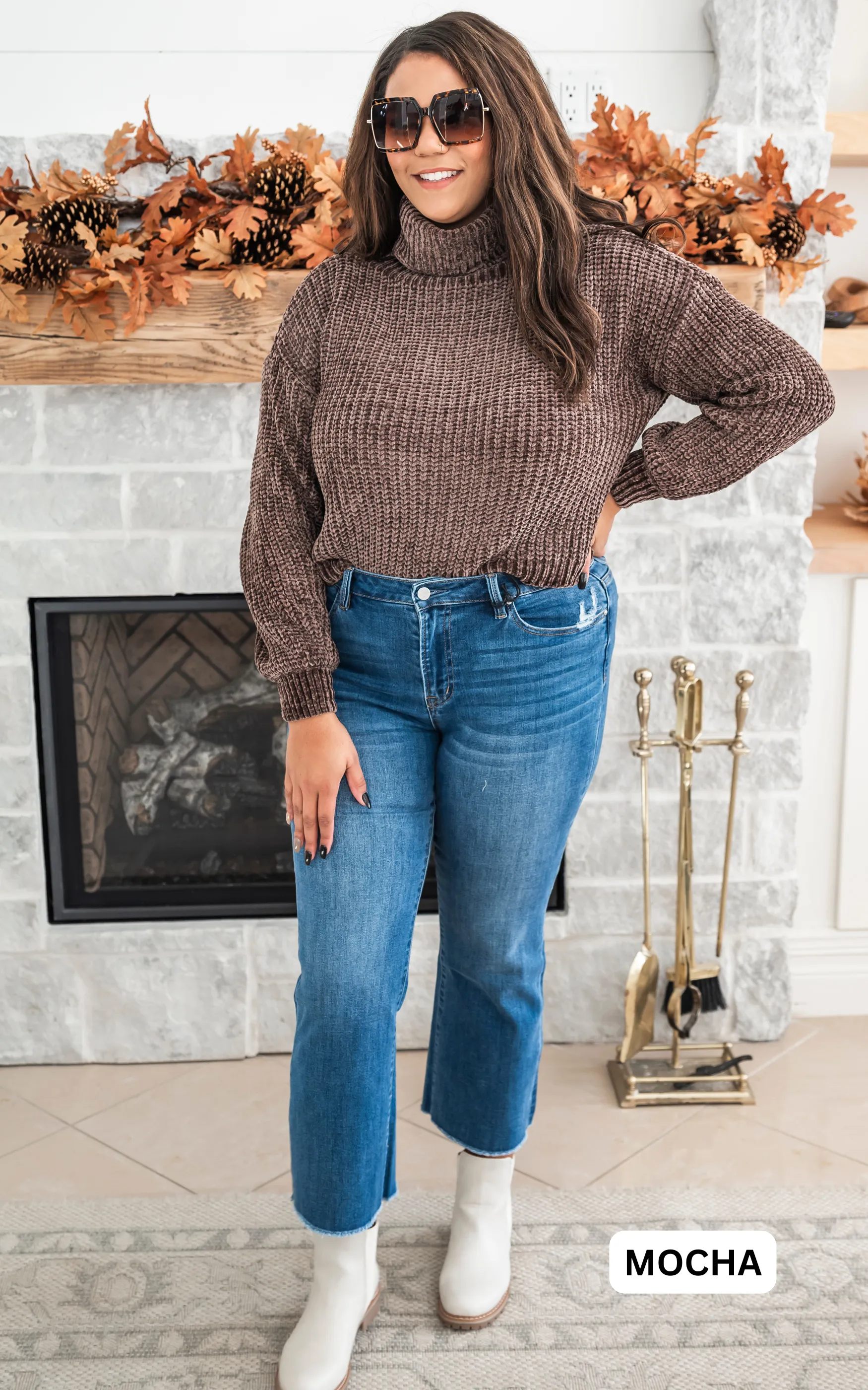 Chenille Turtleneck Sweater - Final Sale