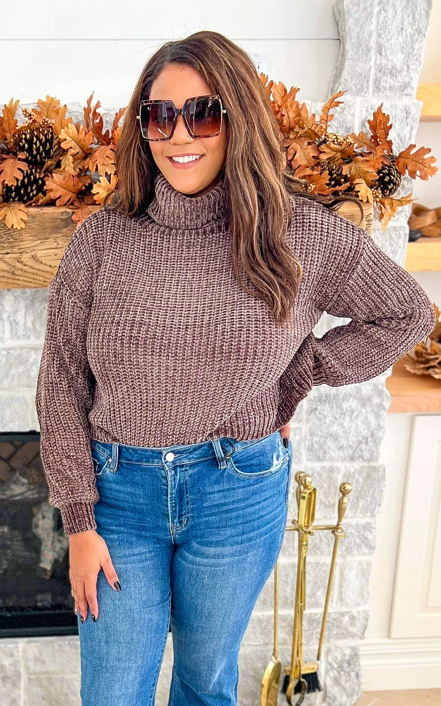 Chenille Turtleneck Sweater - Final Sale