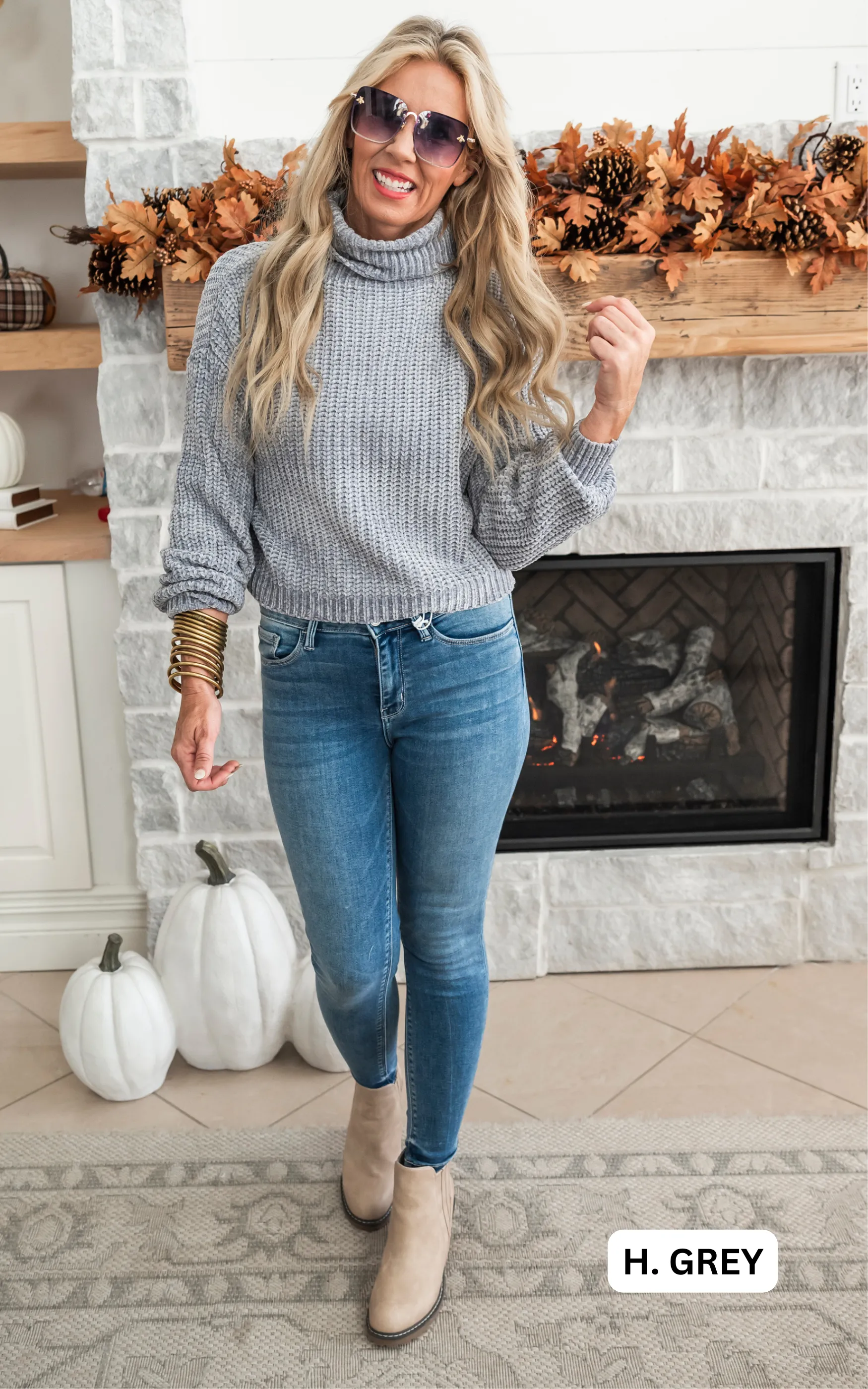 Chenille Turtleneck Sweater - Final Sale