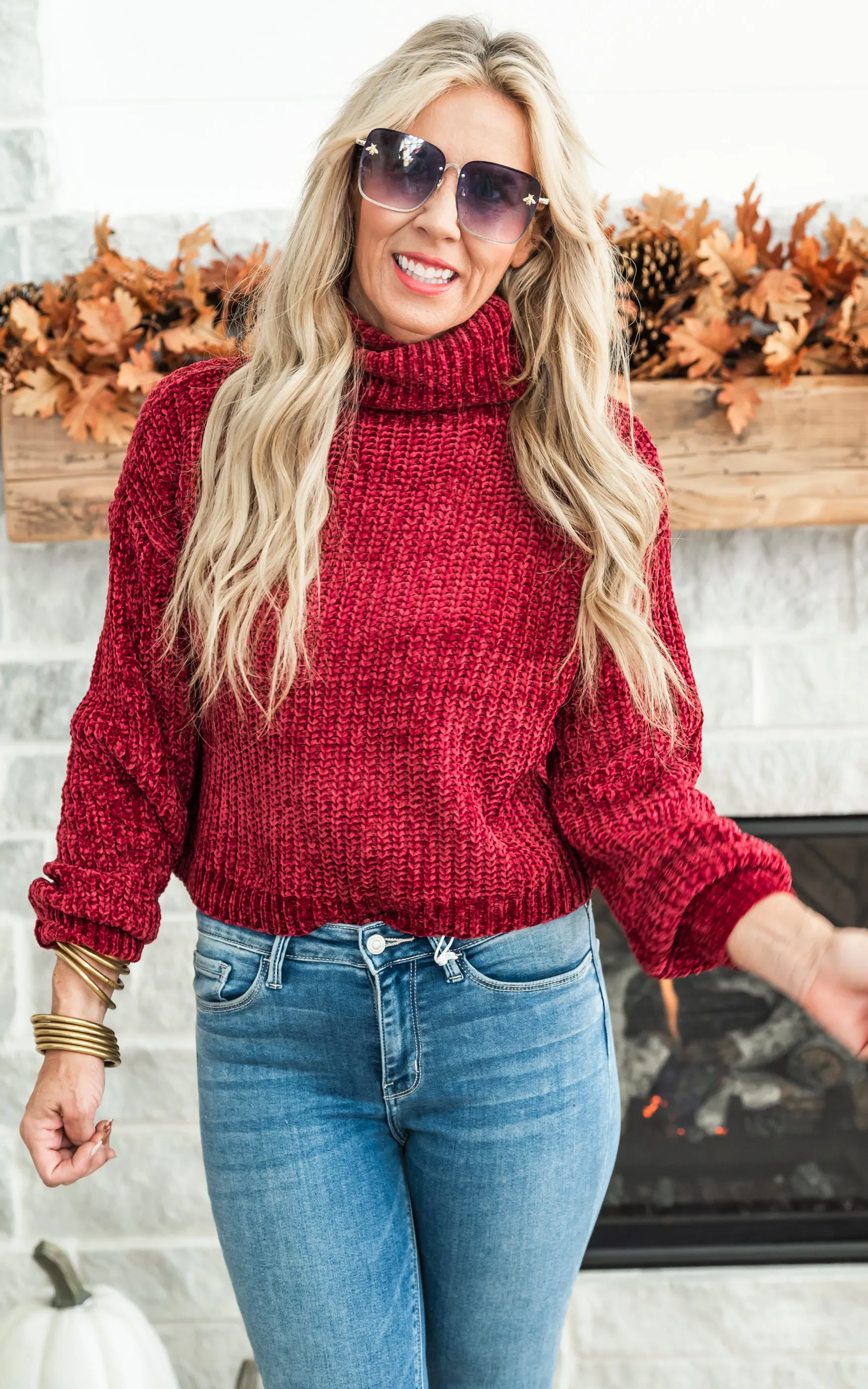 Chenille Turtleneck Sweater - Final Sale