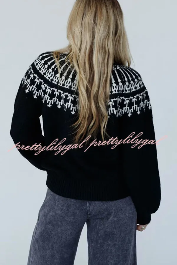 Christmas Thickened Turtleneck Long Sleeve Knitted Sweater