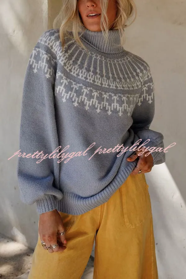 Christmas Thickened Turtleneck Long Sleeve Knitted Sweater