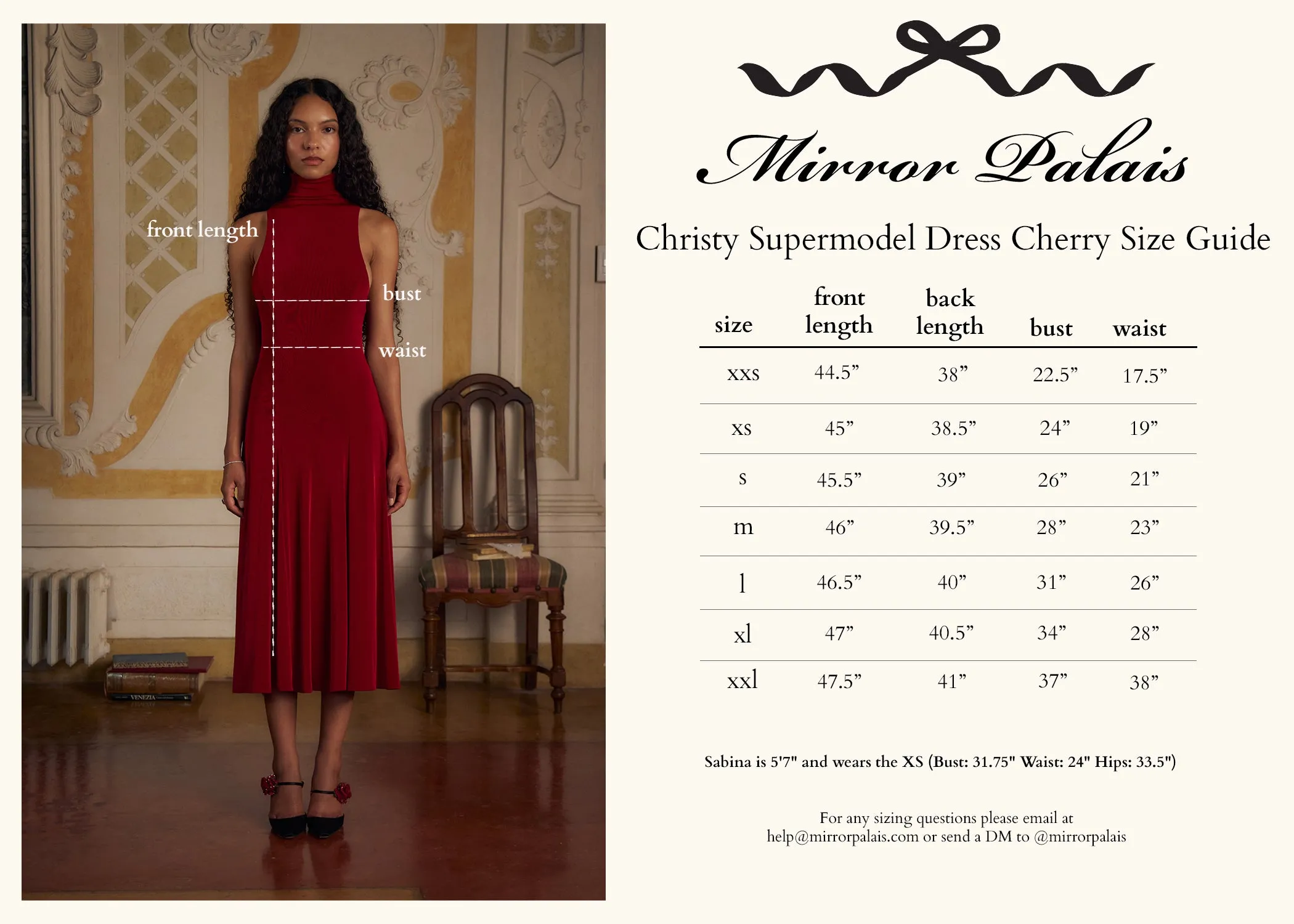 Christy Supermodel Dress Scarlet (Pre-Order)