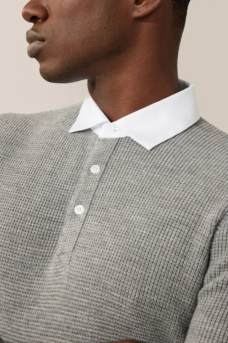 Collar Polo Sweater | Merino Wool