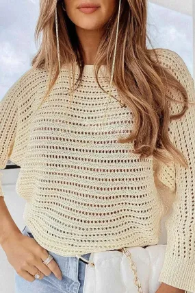 Cotton Net Sweater - Effortlessly Chic & Comfortable Fashion