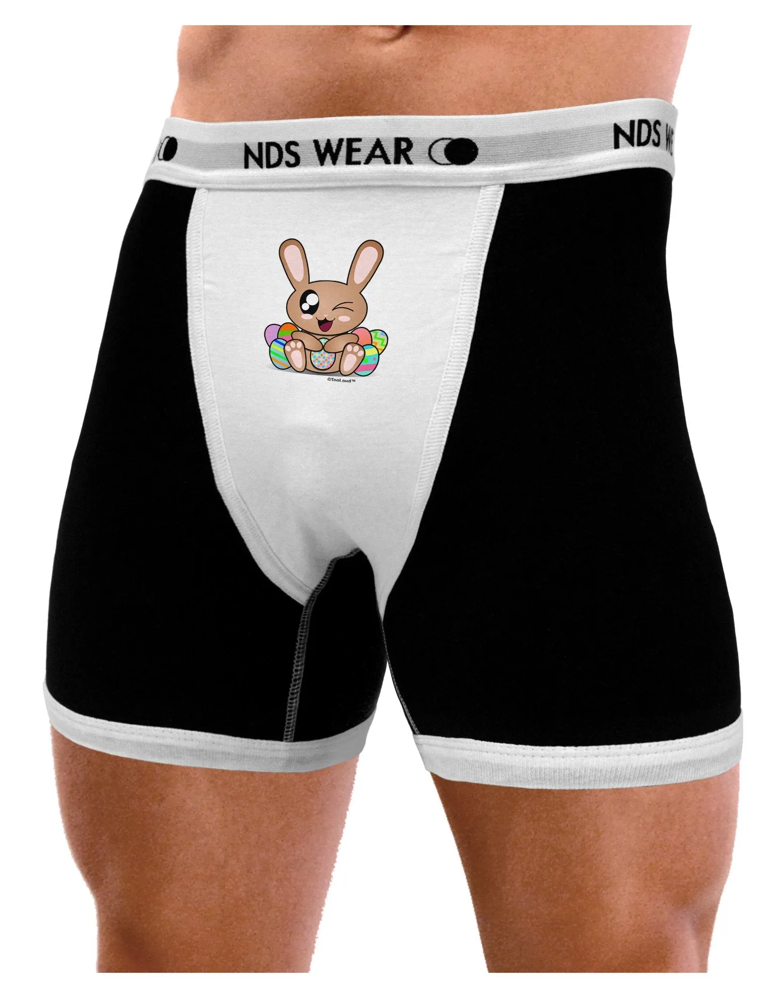 Cute Bunny with Eggs Mens Boxer Brief Underwear