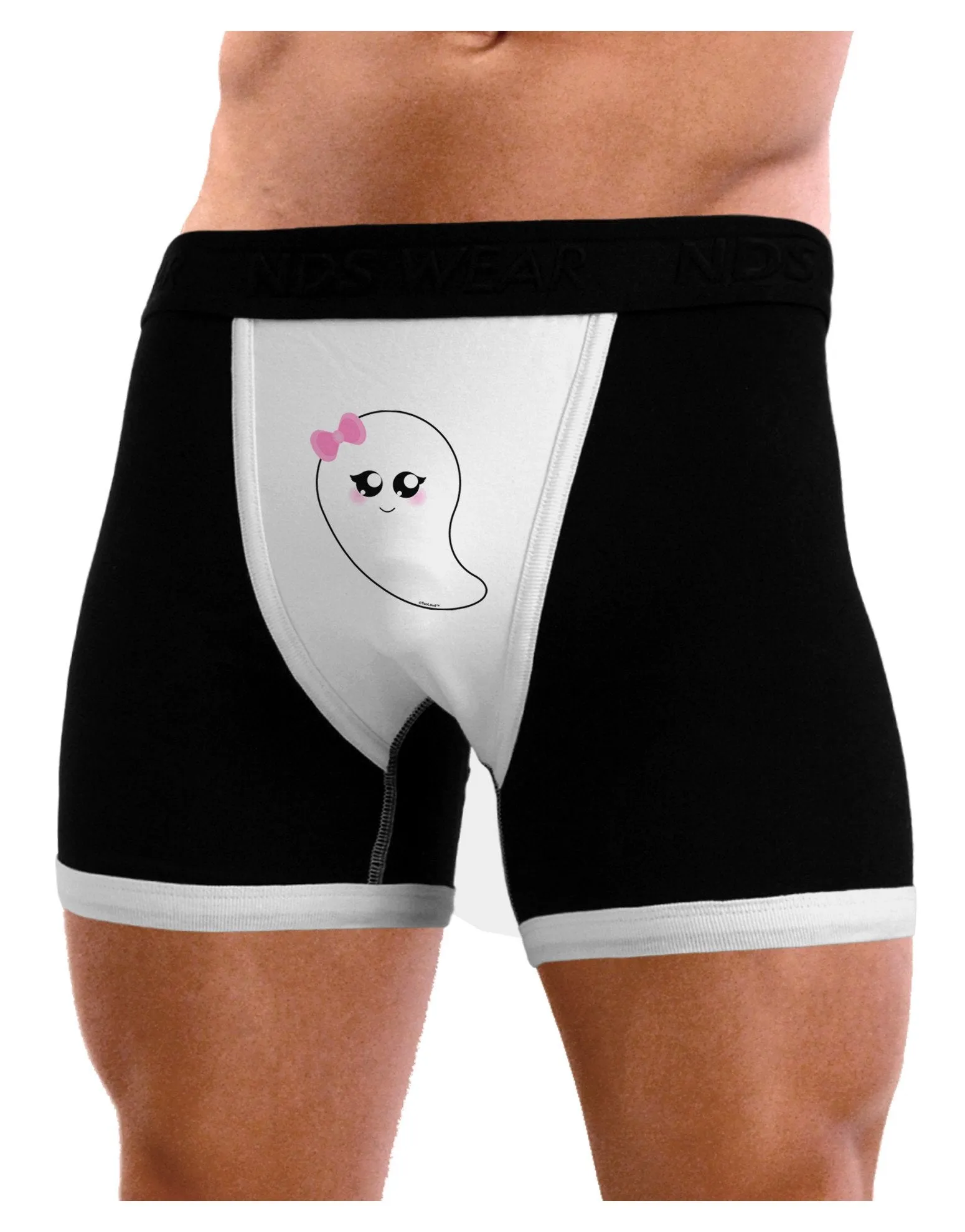 Cute Girl Ghost Halloween Mens Boxer Brief Underwear