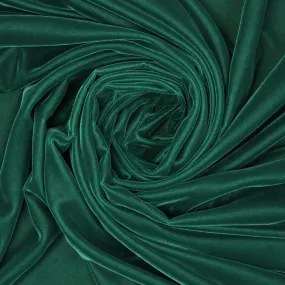 Dark Green Solid Micro Velvet Fabric