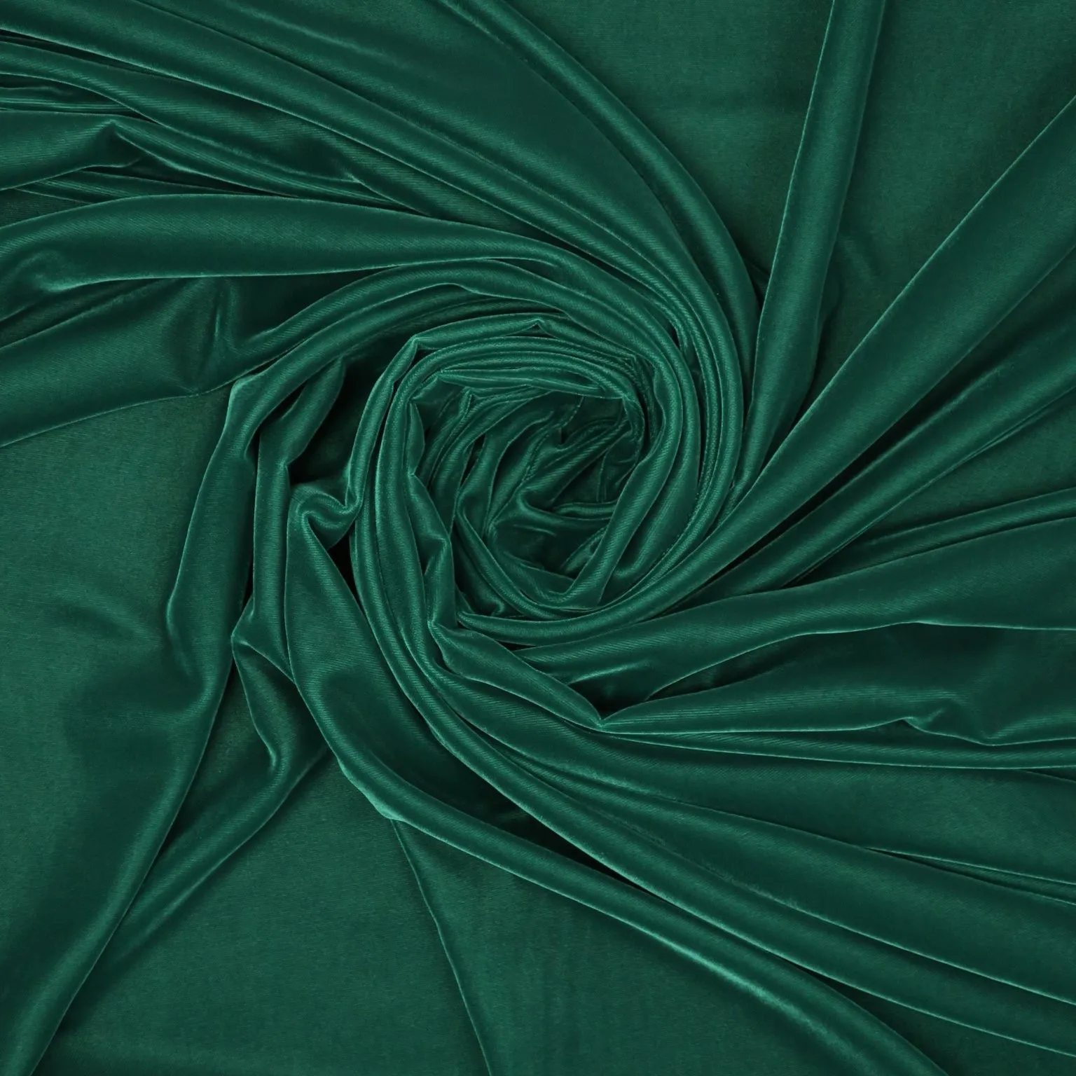 Dark Green Solid Micro Velvet Fabric