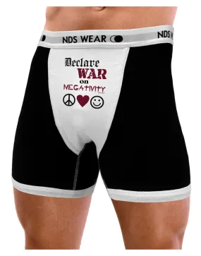 Declare War on Negativity Mens Boxer Brief Underwear by NDS Wear