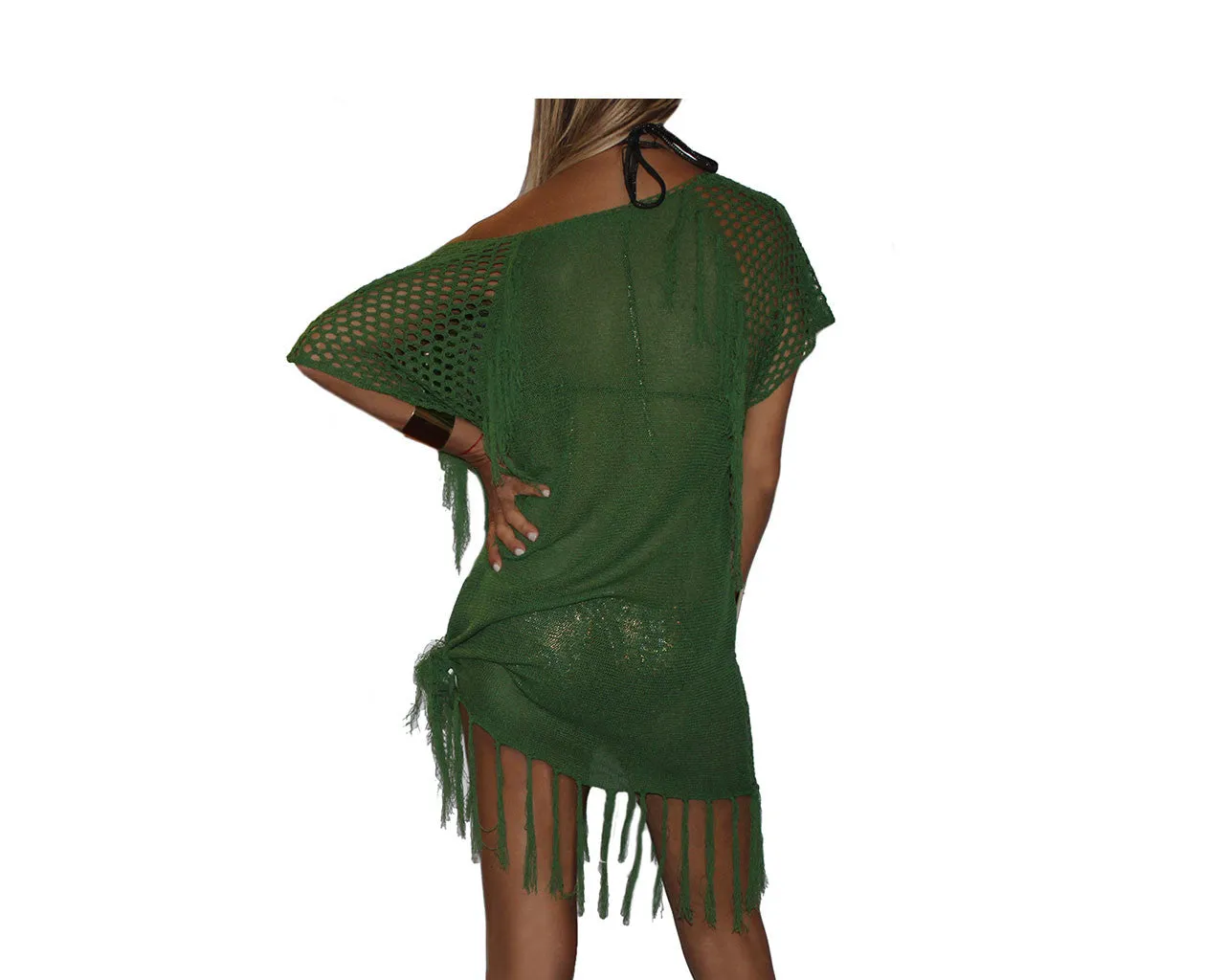 Deep Green Apres-Beach Cover-up - The Palm Beach