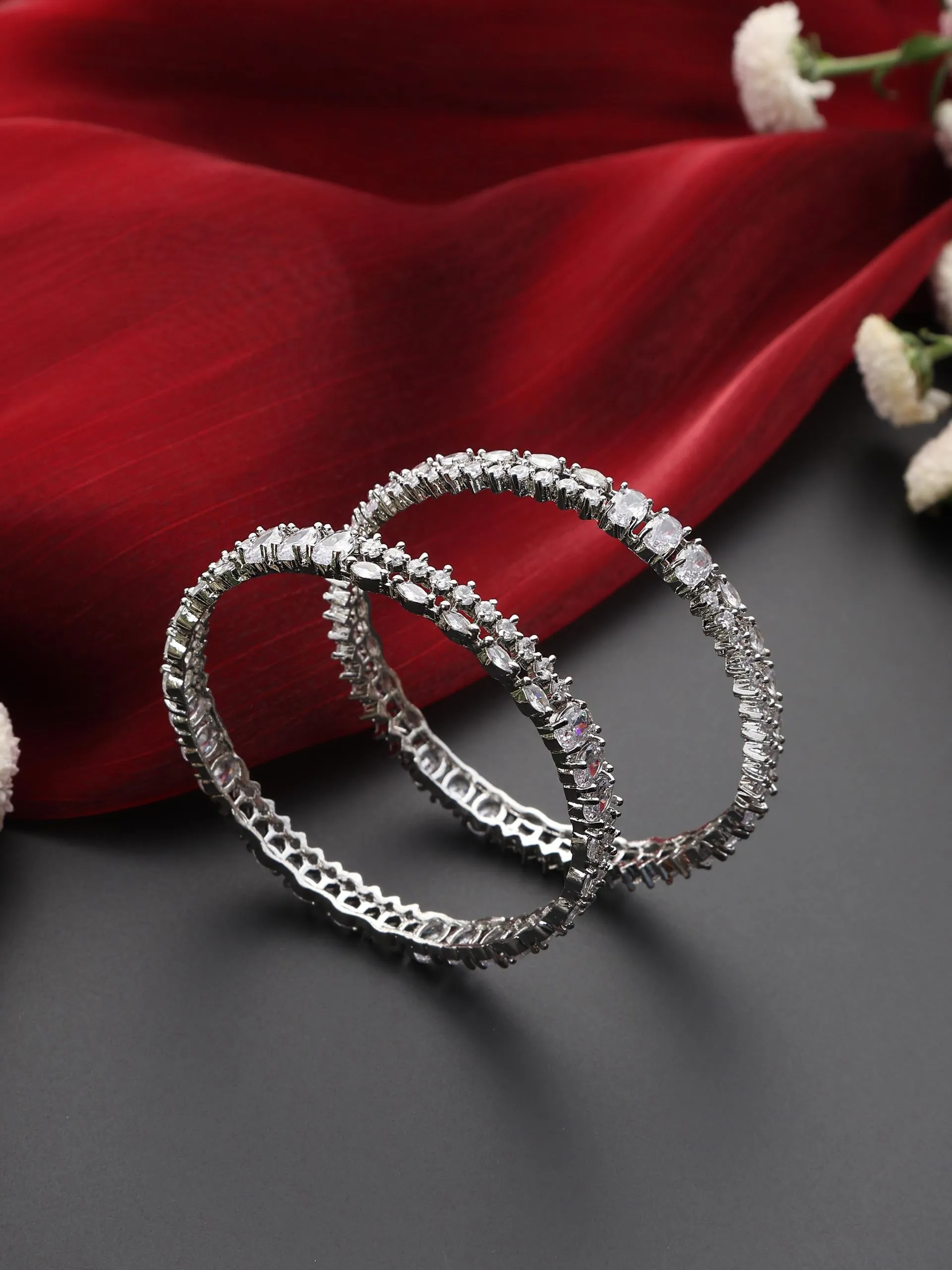 Diamond Bangles - Thick