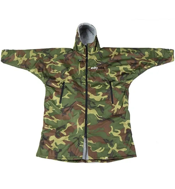 Dryrobe Advance Long Sleeve - Camo Grey Small