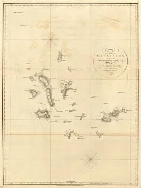 Educational Map Series: Earliest Chart of the Galapagos A. Arrowsmith, 1798