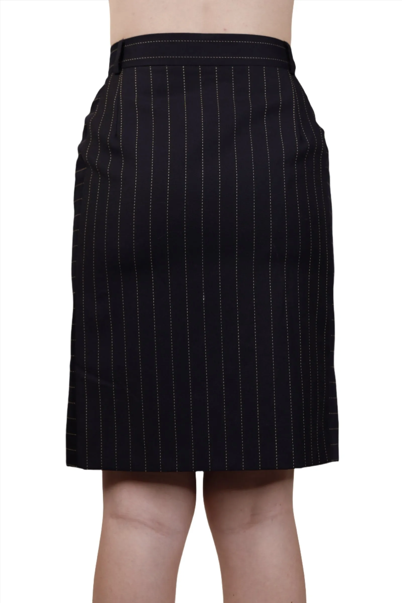 Escada, Black Pencil Skirt 1980s