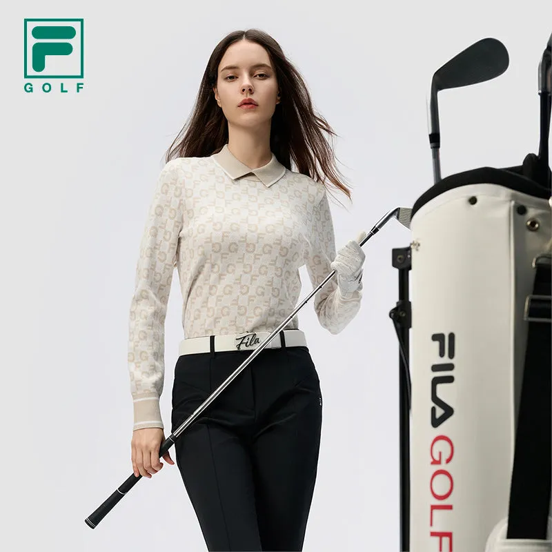 FILA CORE ATHLETICS GOLF X VERSAILLES COLLECTION Women Knit Sweater (Full Print)