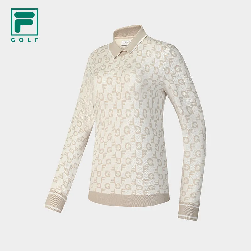 FILA CORE ATHLETICS GOLF X VERSAILLES COLLECTION Women Knit Sweater (Full Print)