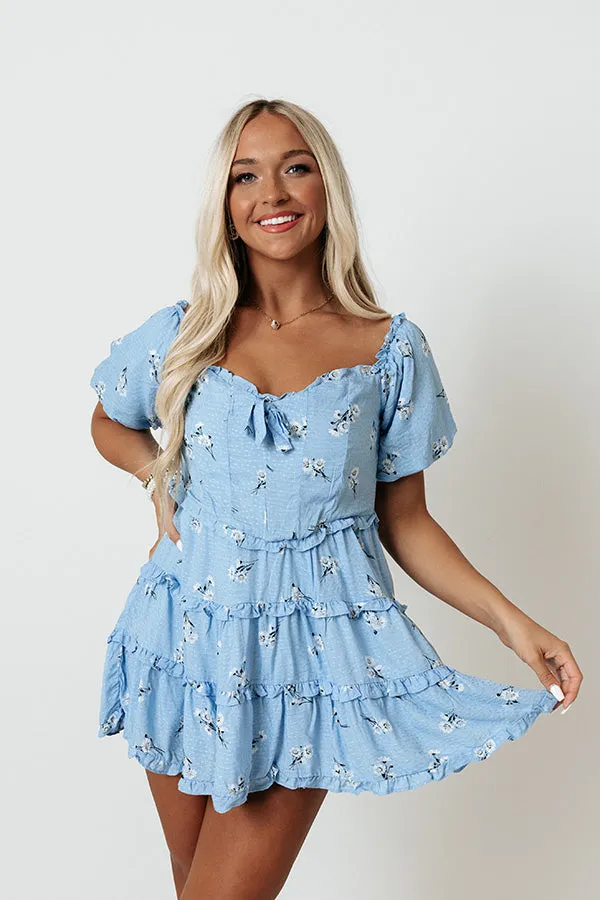 Floral Euphoria Babydoll Tunic Dress