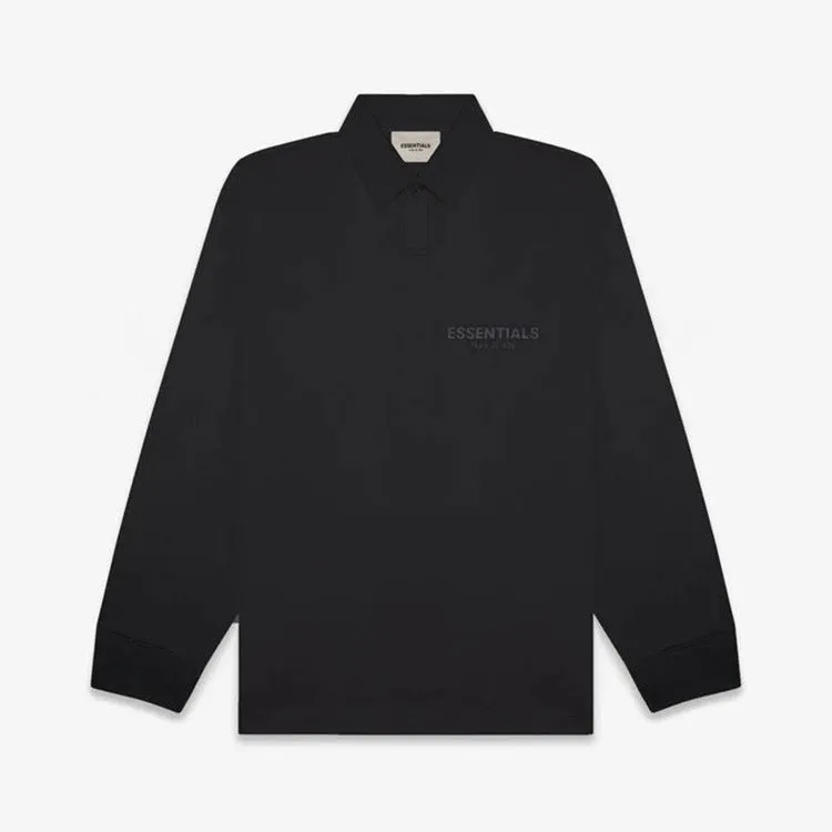 Fog Fear of God Essentials Sweatshirt Double-Line Polo Shirt High Street Loose Terry Fog Lapel Sweater