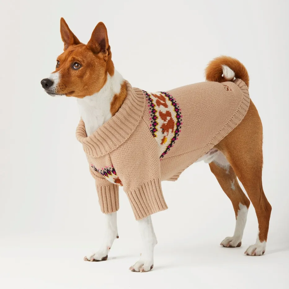 Foggy Dog Squirrel Cable Knit Dog Sweater