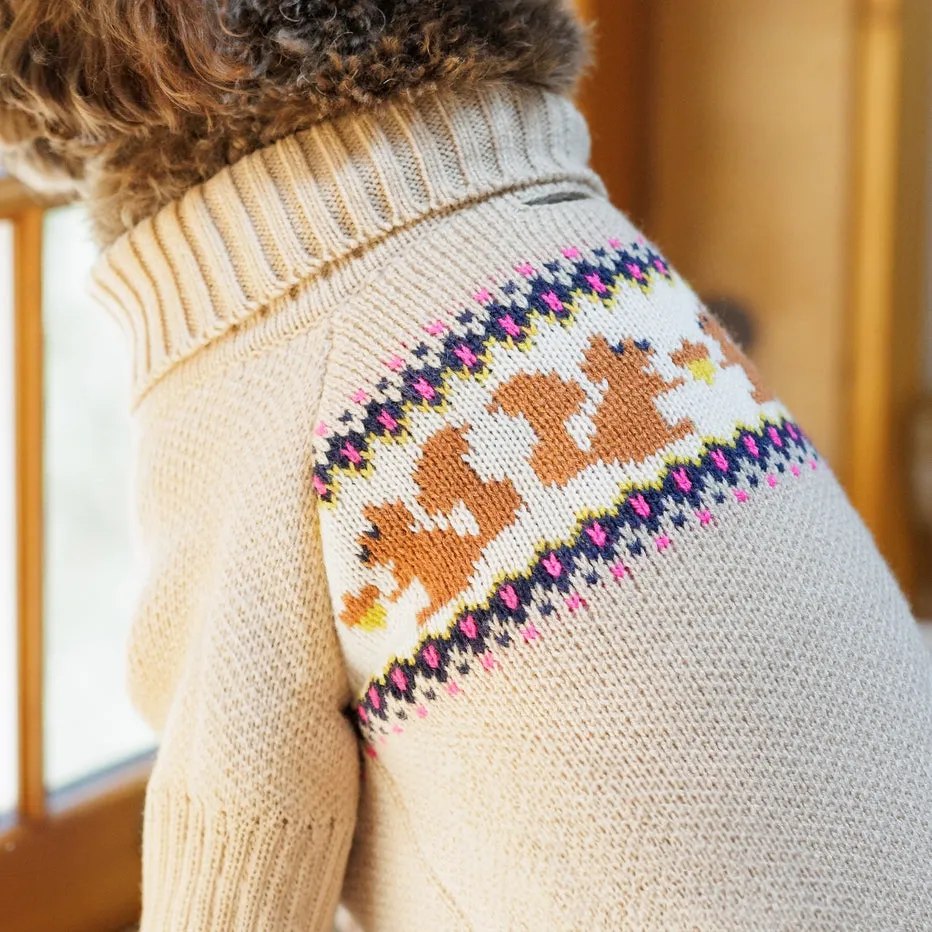 Foggy Dog Squirrel Cable Knit Dog Sweater