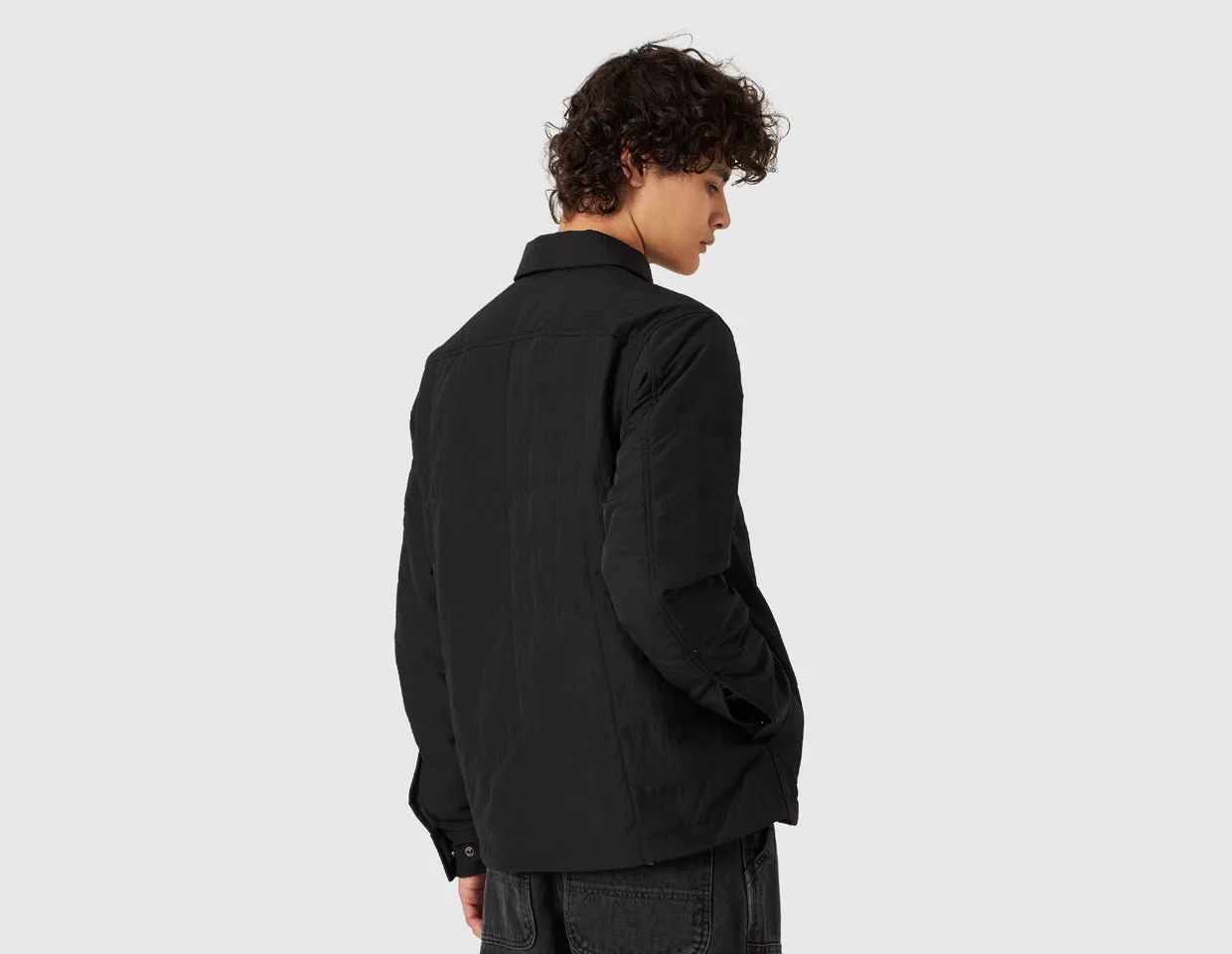 Fred Perry Quilted Overshirt / Black